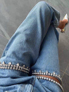 Embroidered  Flares Jean