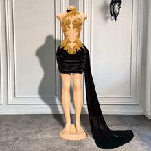Load image into Gallery viewer, Velvet Mini Short Prom Dress