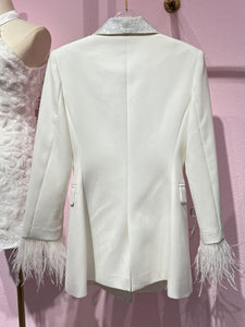 New White Blazer Coat