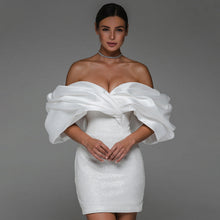 Load image into Gallery viewer, Glitter Short Wedding Dress