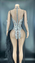Load image into Gallery viewer, Long Sleeve White Mesh Lace Dress