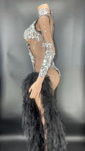 Load image into Gallery viewer, Long Sleeve White Mesh Lace Dress