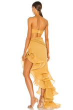 Load image into Gallery viewer, Side Ruffles Long Prom Gowns NEXT DAY