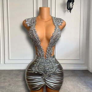 Party Gowns Silver Luxury