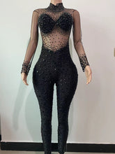 Load image into Gallery viewer, Costume Crystal Bodysuit