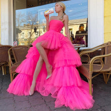 Load image into Gallery viewer, Elegant Tiered Ruffles Tulle Evening Dress