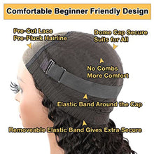 Load image into Gallery viewer, Density BOB Natural Transparent Lace Frontal Human Hair Wig