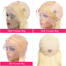Load image into Gallery viewer, 360 Lace Frontal Wig 613 Blonde