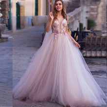 Load image into Gallery viewer, 3D Flowers Light Purple Beach  Dress