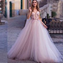 Load image into Gallery viewer, 3D Flowers Light Purple Beach  Dress