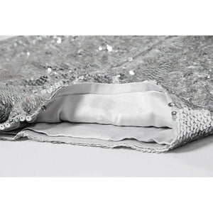 Sequin Shorts High Waist O-Ring Zip Front Bodycon