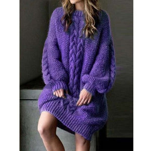 Thick Warm Long Style Sweater Loose Casual