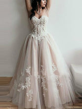 Load image into Gallery viewer, Sweetheart Lace Applique  Dress Off Shoulder Corset