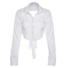 Load image into Gallery viewer, V neck Backless Tops