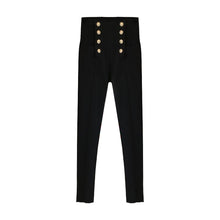 Load image into Gallery viewer, Black Jeans Autumn Winter Double-breasted Pants