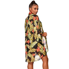 Load image into Gallery viewer, Floral Top Shorts Cardigan Long Sleeve Jumpsuit