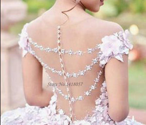 Wedding Dresses Pink Flowers Dreamy