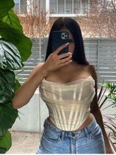 Load image into Gallery viewer, Sleeveless Fashion Strapless Bustier Corset Crop Top