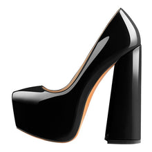 Load image into Gallery viewer, Round Toe Platform 15CM~16CM Chunky High Heels