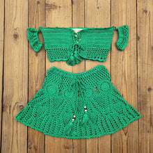 Load image into Gallery viewer, Hand Crochet Florens Skirt Sexy Beach Bikini cover up