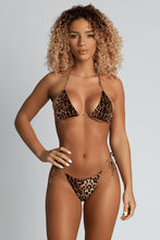 Load image into Gallery viewer, Sexy Leopard Bikini  Halter swimsuit