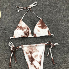 Load image into Gallery viewer, Swimsuit Swimwear Bandage Thong Bikini Set