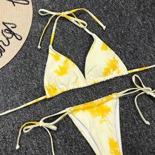 Load image into Gallery viewer, Swimsuit Swimwear Bandage Thong Bikini Set