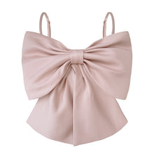 Load image into Gallery viewer, Patchwork Bow  Vest Square Collar Sleeveless