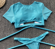 Load image into Gallery viewer, Sport Swimwear Bikini New Long Band Lace up