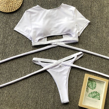 Load image into Gallery viewer, Sport Swimwear Bikini New Long Band Lace up