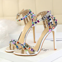 Load image into Gallery viewer, High Heels Rivets Studded Sandals