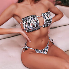Load image into Gallery viewer, Pleated Bandeau Swimsuit