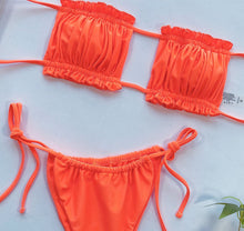 Load image into Gallery viewer, Pleated Bandeau Swimsuit