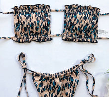 Load image into Gallery viewer, Pleated Bandeau Swimsuit