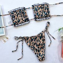 Load image into Gallery viewer, Pleated Bandeau Swimsuit