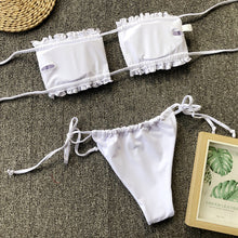 Load image into Gallery viewer, Pleated Bandeau Swimsuit