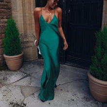 Load image into Gallery viewer, Elegant  Maxi Long Satin Evening Party