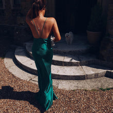 Load image into Gallery viewer, Elegant  Maxi Long Satin Evening Party