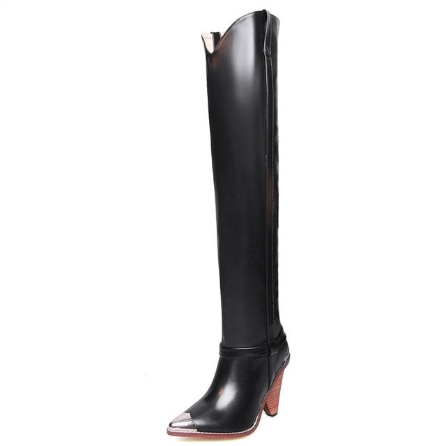 Plus size 34-45 New Genuine leather boots