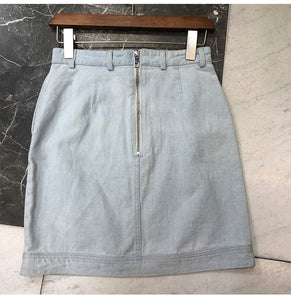 Autumn Retro Denim Skirt