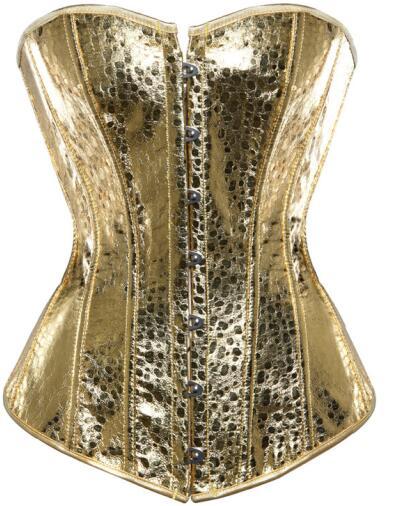 overbust corset leather