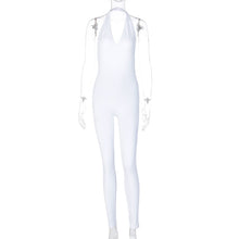 Load image into Gallery viewer, Solid Bodycon Halter Long Jumpsuits