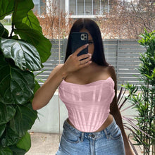 Load image into Gallery viewer, Sleeveless Fashion Strapless Bustier Corset Crop Top