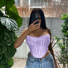 Load image into Gallery viewer, Sleeveless Fashion Strapless Bustier Corset Crop Top