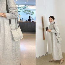 Load image into Gallery viewer, Turtleneck Full Sleeve Oversized Knit Dress