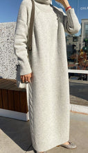 Load image into Gallery viewer, Turtleneck Full Sleeve Oversized Knit Dress