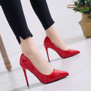 Pointed Toe Pumps Patent Leather
