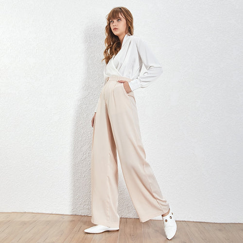 Loose Casual Trousers High Waist Maxi Wide Leg Pants