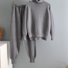 Load image into Gallery viewer, 2 Pieces Set  Knitted Tracksuit