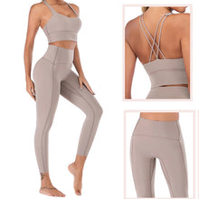 Load image into Gallery viewer, Naked-Feel Yoga Set Yoga Leggings Set